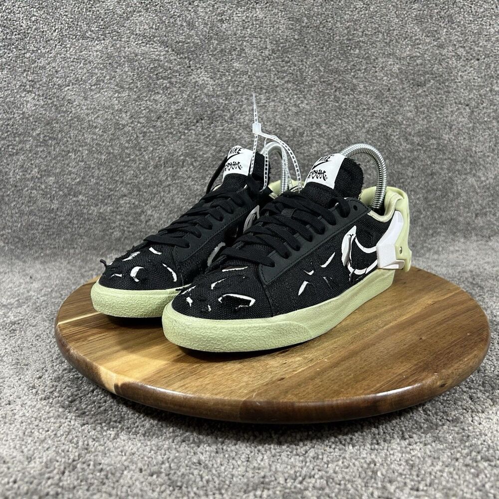 Nike Blazer Low X Acronym DO9373-001 Mens Size 4.5 Black Olive Aura Shoes New - Picture 5 of 15